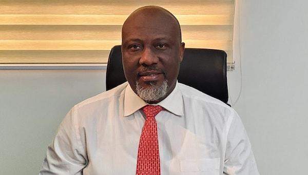 Dino Melaye denies wedding poster of himself and a woman, calls it photoshop