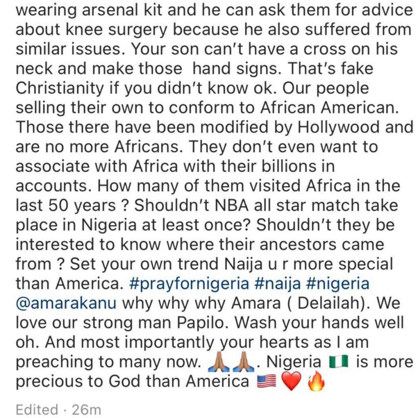 'Stop disturbing me with text' - Odemwingie blasts Nwankwo Kanu's wife, accuse her of practicing fake Christianity