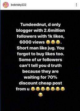 'If they born your papa well, respond me' - Bobrisky drags Tunde Ednut