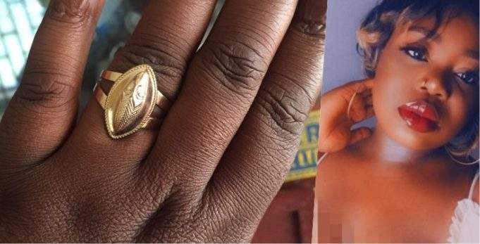 'You said yes to Oba of Benin?' - Reactions as lady shows off idol crested engagement ring
