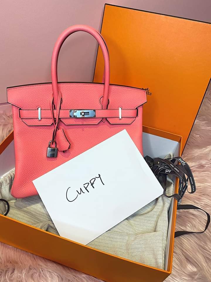 DJ Cuppy Birkin bag