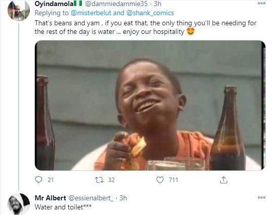 Man laments over poor meal he got at a guest house after paying N10K per night in Ibadan