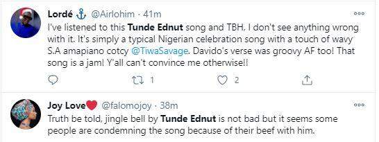 'Don't ever sing again' - Netizens drag Tunde Ednut over new song featuring Davido, Tiwa (Video)