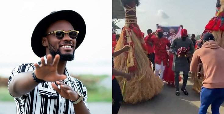 BBNaija's Prince welcomed home like a king in Owerri (Video)