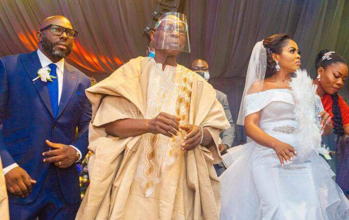 Ex-President Obasanjo's son, Seun weds his heartthrob, gifts her a Benz (Photos/Video)