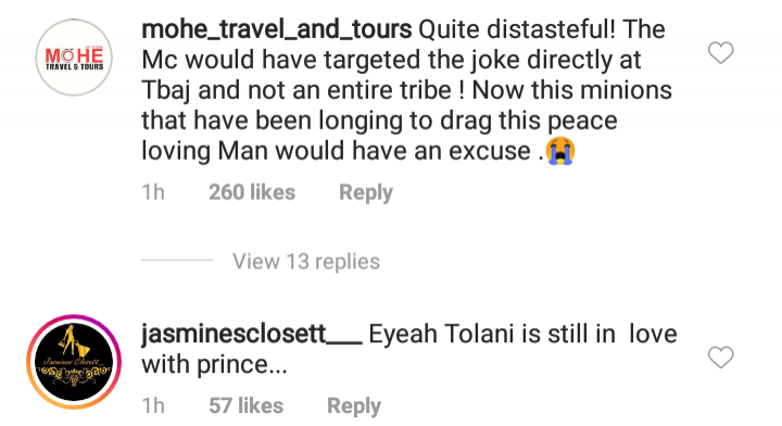 Tolanibaj blasts MC who tribe-shamed her