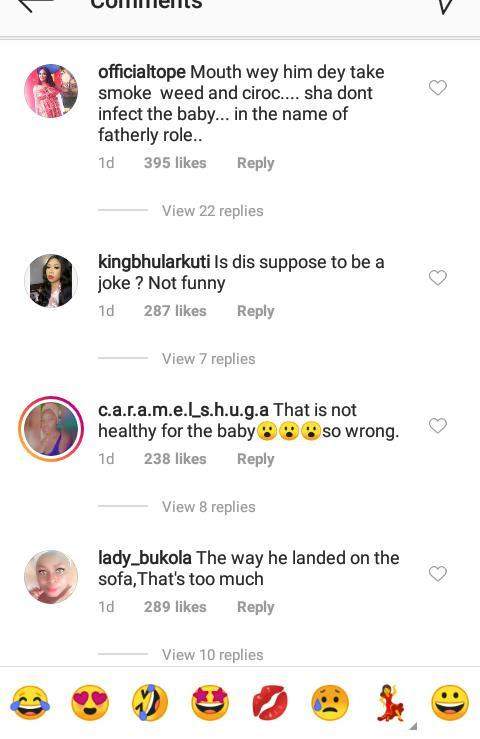 Nigerians drag Zlatan Ibile for snatching feeding bottle from his baby (Video)