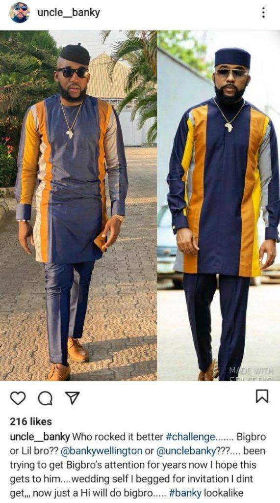 Meet Banky W's Look Alike Who Is Trying To Get The Singer's Attention