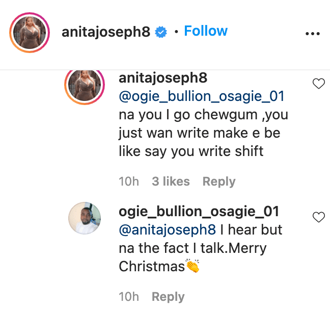 Anita Joseph educates troll who encouraged giving her husband 'breathing space'