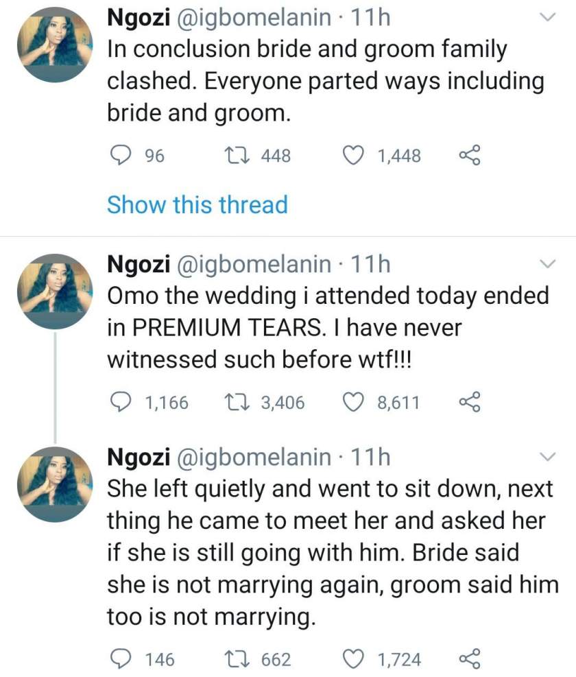 Couple's marriage ends at their wedding reception because the groom's people didn't get food