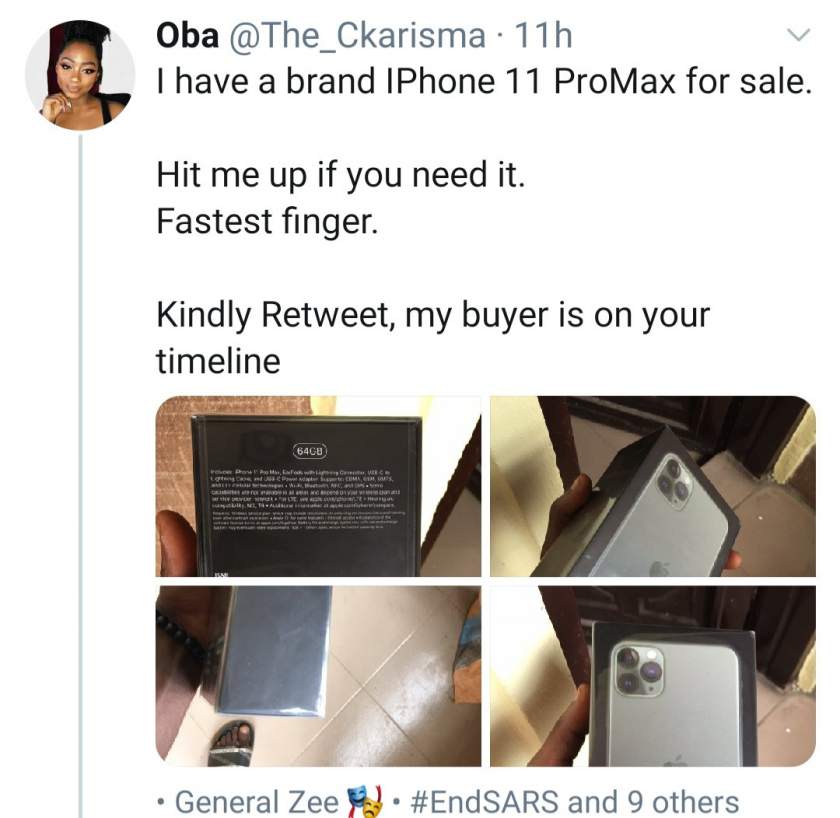 Lady confused after she takes iPhone11 Pro Max to sell in Computer village but returns with a different phone