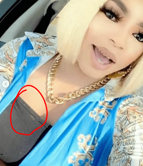 bobrisky torn inner wear