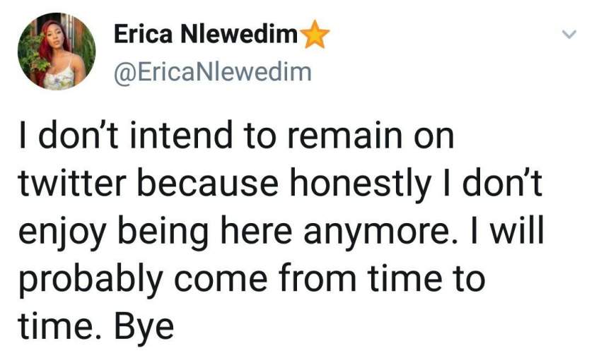 Erica speaks following reports that Kiddwaya and Linek allegedly planned to play her dirty