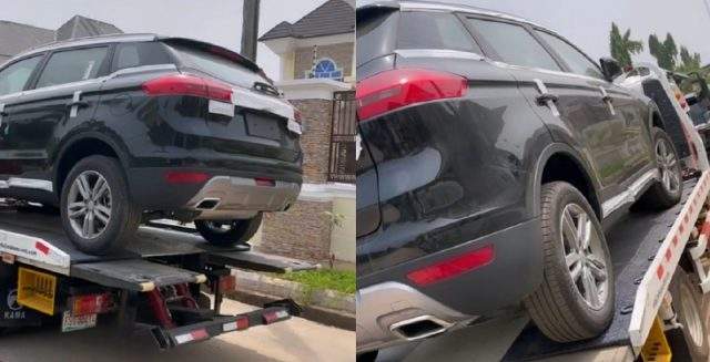 Whip Alert: Cubana Chief Priest acquires brand new Geely X7 luxury car (Photos/Video)