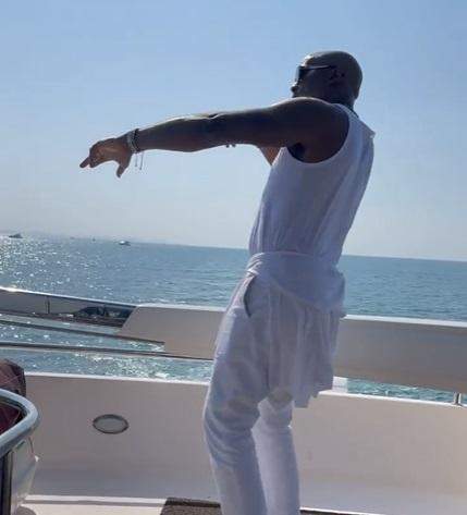 Nollywood actor RMD shows off dancing skills on a yacht in Dubai (Video)