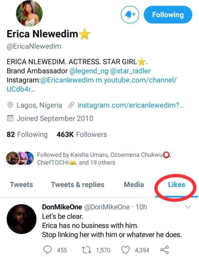 Erica admits that she has no business whatsoever with Kiddwaya