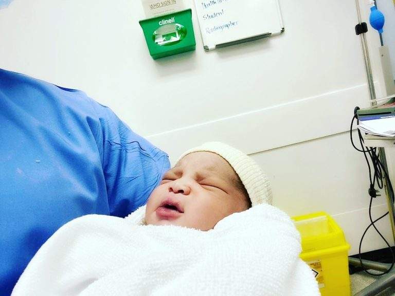 'Who is the mother?' - Reactions as Femi Kayode welcomes newborn baby boy (Photo)