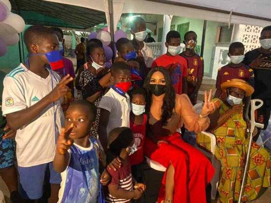 Nengi makes huge donation to orphanage home in Ghana (Video)