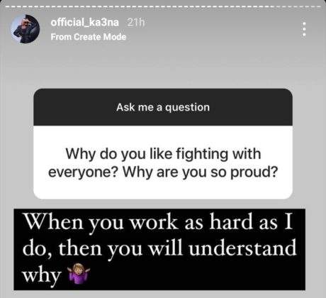 BBNaija's Ka3na reveals why she's 'so proud and likes fighting with everyone'