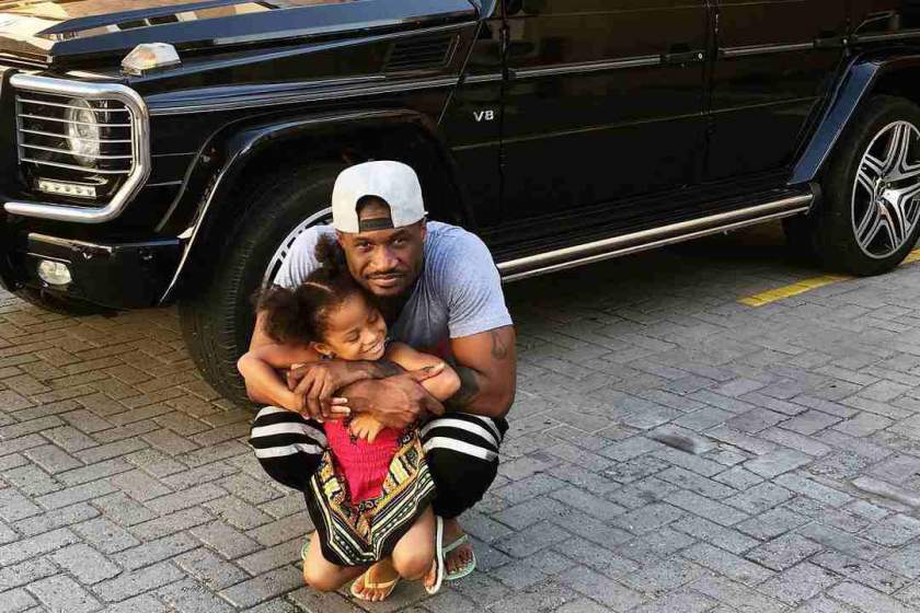 'My only girlfriend who has my mumu button' - Peter Okoye celebrates daughter's birthday