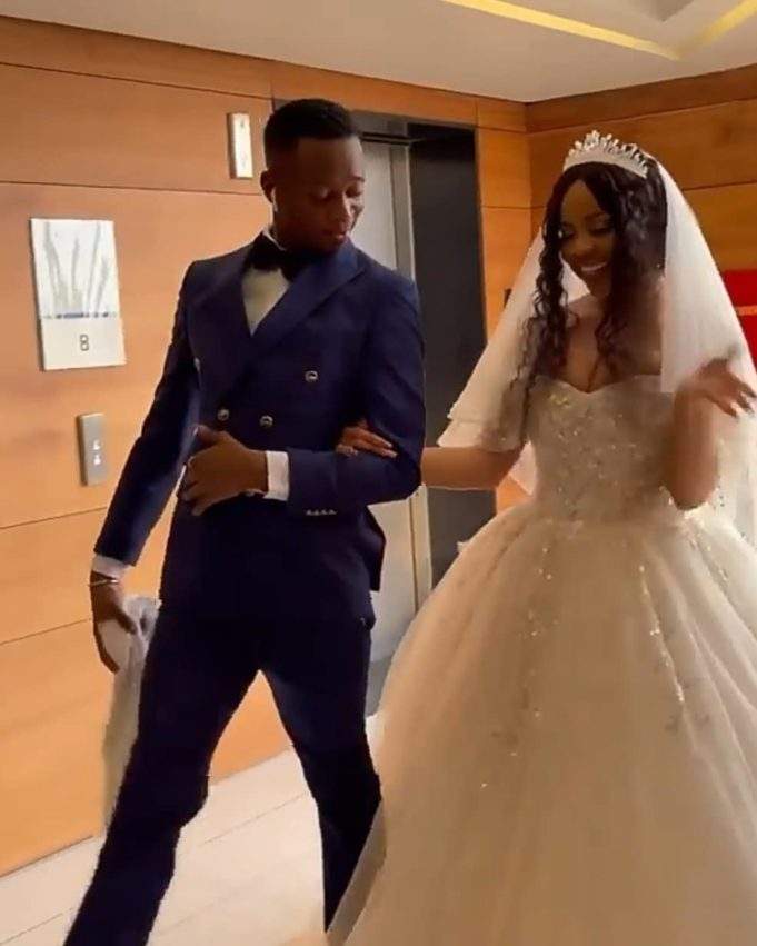 Comedian Sydney Talker ties the knot with reality star, Nengi (Video)