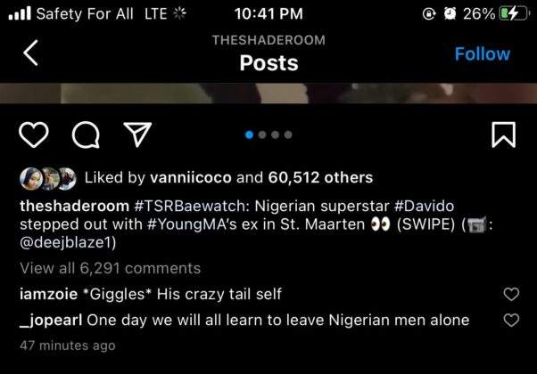 Burna Boy's ex sidechick reacts to Davido's viral video with mystery woman.