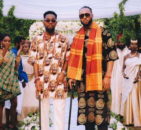 '10 years later we made Mon Bébé' - Patoranking celebrates 10-year-old friendship with Flavour (Photos)