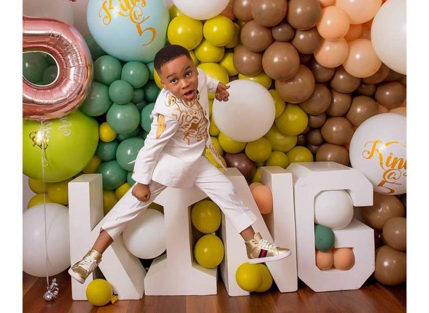 'May the Lord honor your mum and surround you with peace' - Churchill celebrates son, Andre on his 5th birthday