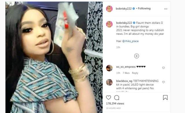Bobrisky reacts after the face of his alleged boyfriend was revealed