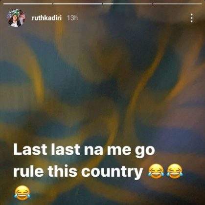 Actress, Ruth Kadiri subtly declares her presidential ambition, reveals how to make Nigeria better