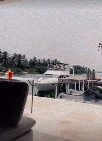 Wizkid shows off riverside house, yacht and studio in Ghana (Video)