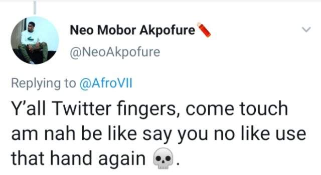 Neo reacts as man threatens to beat up his girlfriend, Vee