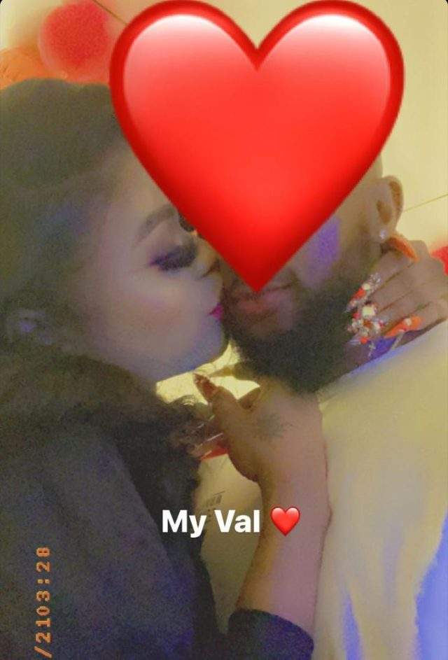Bobrisky shares adorable photo of him kissing his billionaire boyfriend on Valentine's Day