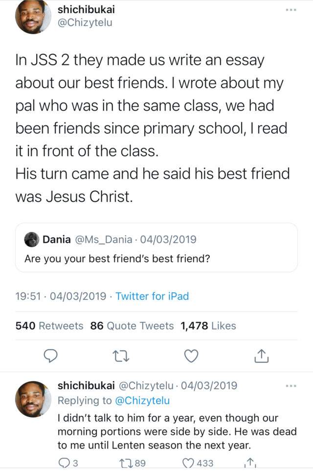 Man narrates what happened to his friend who betrayed him saying Jesus Christ was his best friend