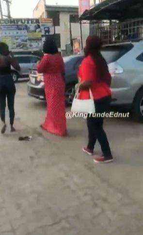 Leave my husband alone' - Woman calls out husband's side chick in public (Video)