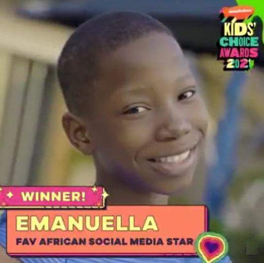 Emmanuella beats Ikorodu Bois, wins Nickelodeon's Kids' Choice Awards