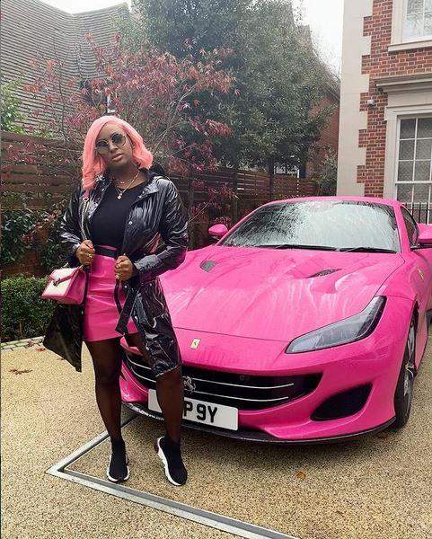 'Why hop on beef when I can hop in my Ferrari?' - DJ Cuppy brags