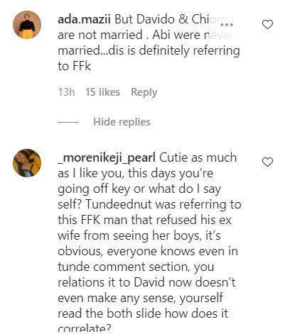 Blogger dragged for misquoting Tunde Ednut's post as Davido, Chioma's alleged divorce