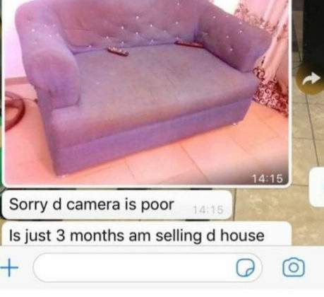 Vendor blames phone camera on the difference in 'colour and quality' of product posted online