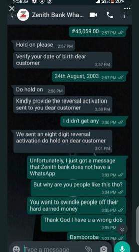 Fake bank staff shoots his shot at a lady after a failed attempt to scam her