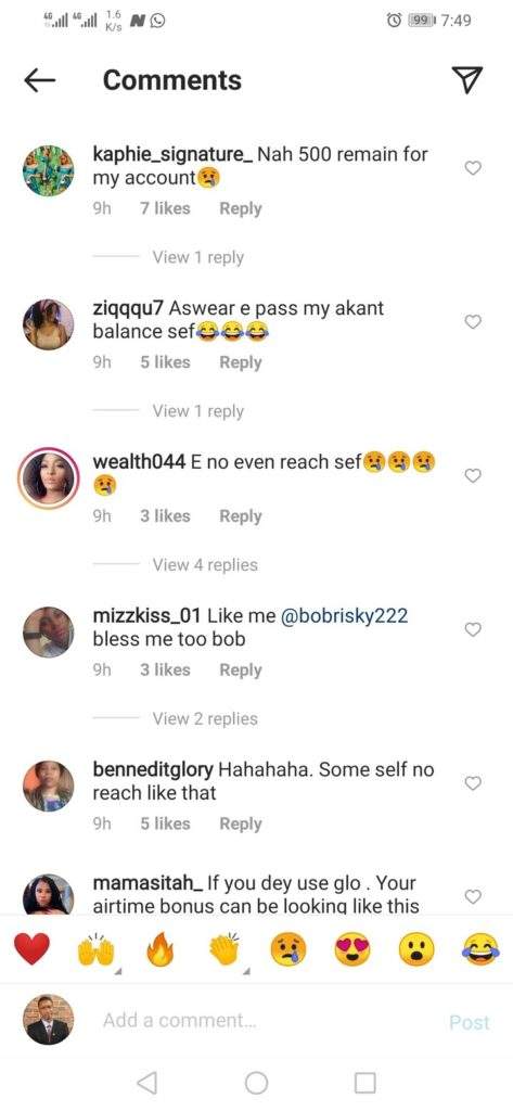 'My airtime balance is someone's annual rent' - Bobrisky brags as he flaunts N148K airtime