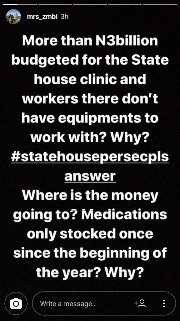 Why Isn't There Simple Paracetamol, Gloves, Syringes In The State House Clinic- Zahra Buhari-Indimi Laments