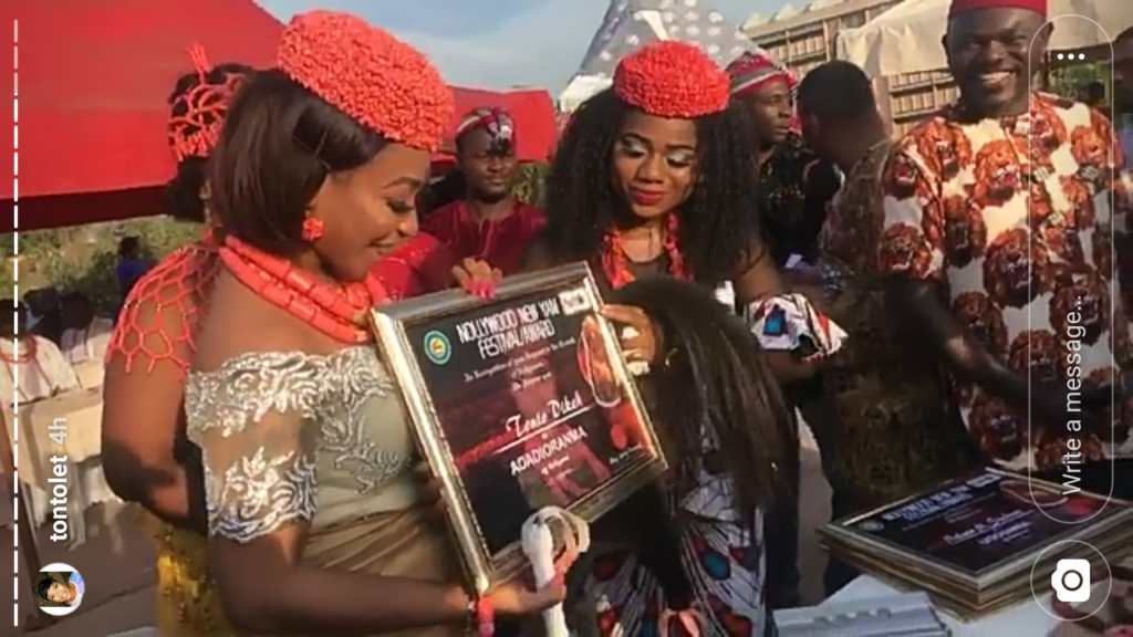 Tonto Dikeh conferred with 'Adadioranmma 1 of Nollywood' title (Photos)