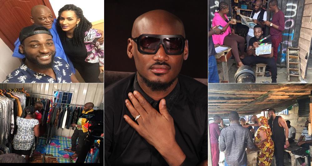 2face On Set With Susan Peters, Juliet Ibrahim, Gbenro Ajibade And Others (Photos)