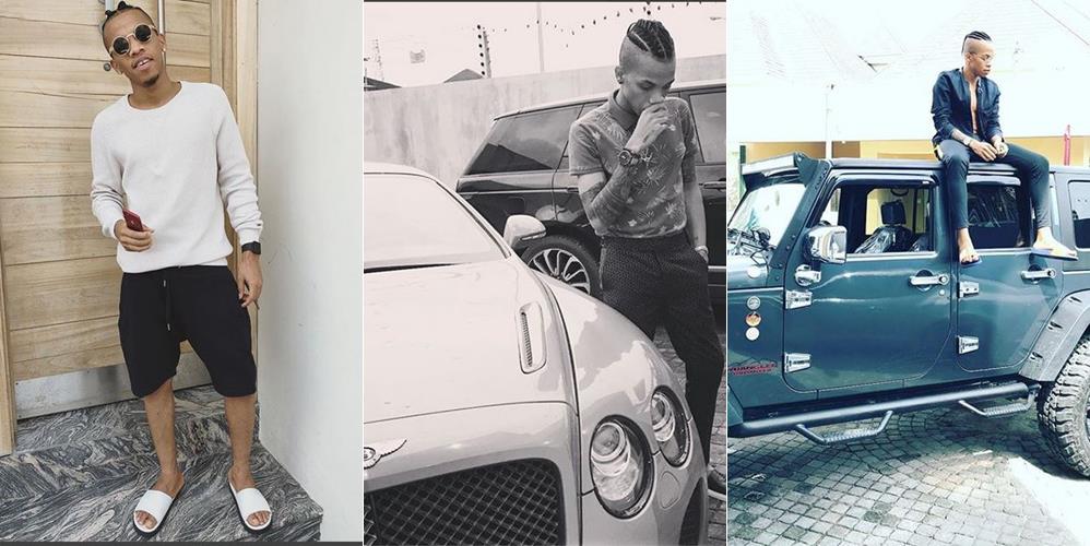 Tekno shows off his new Jeep Wrangler he bought for Lagos rain (Photo)