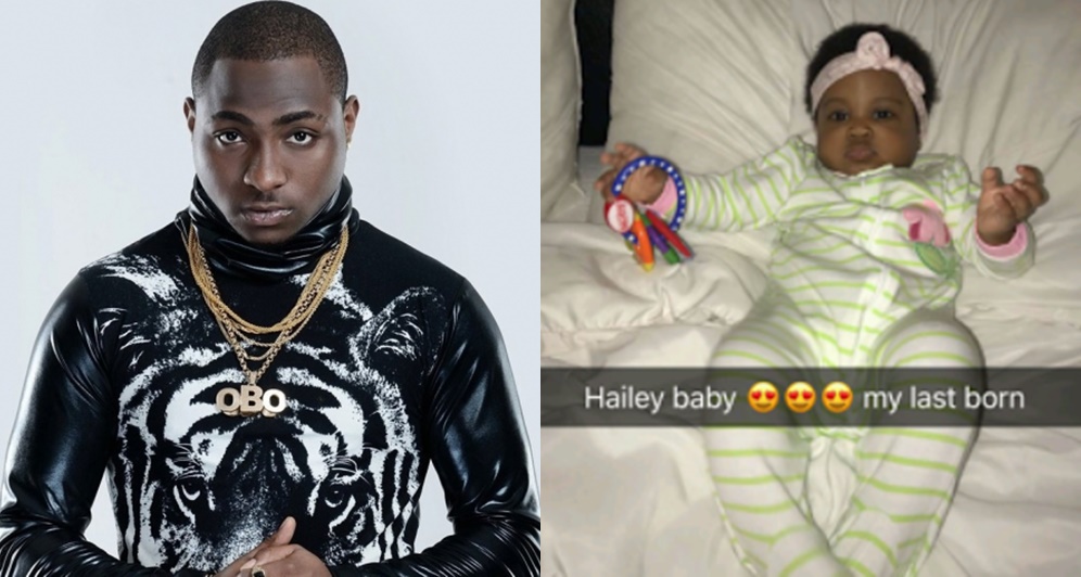 Davido Shares Cute Picture Of His Daughter, Hailey