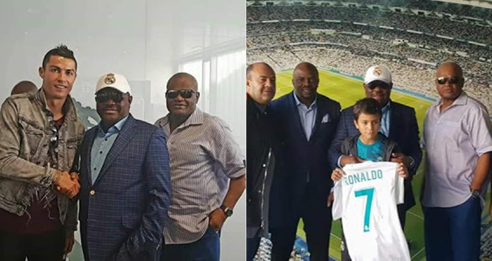 Governor Wike meets club officials, Cristiano Ronaldo and Ramos as Real Madrid (Photos)