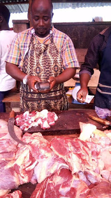 Nigerian Meat Seller Spotted Using POS Device