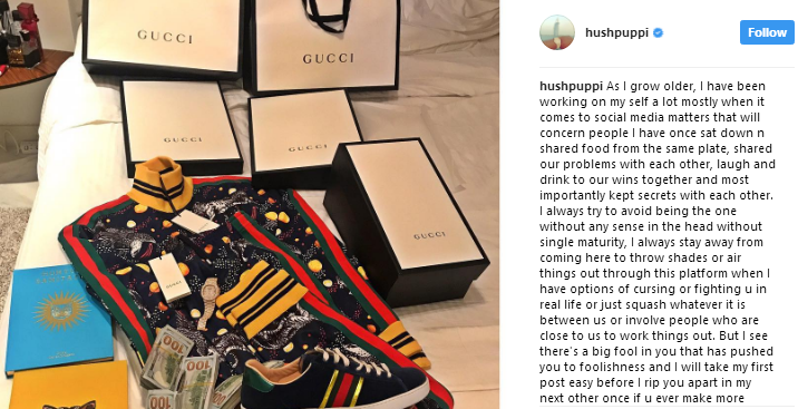 Hushpuppi Slams His Friends For Shading Him On Instagram, Threatens To Expose Their Secret