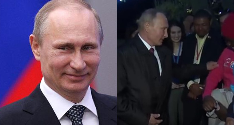 "Go Ahead And Pinch Me"- Vladmir Putin Asks Nigerian Student Who Was Shocked To Meet Him (Video)